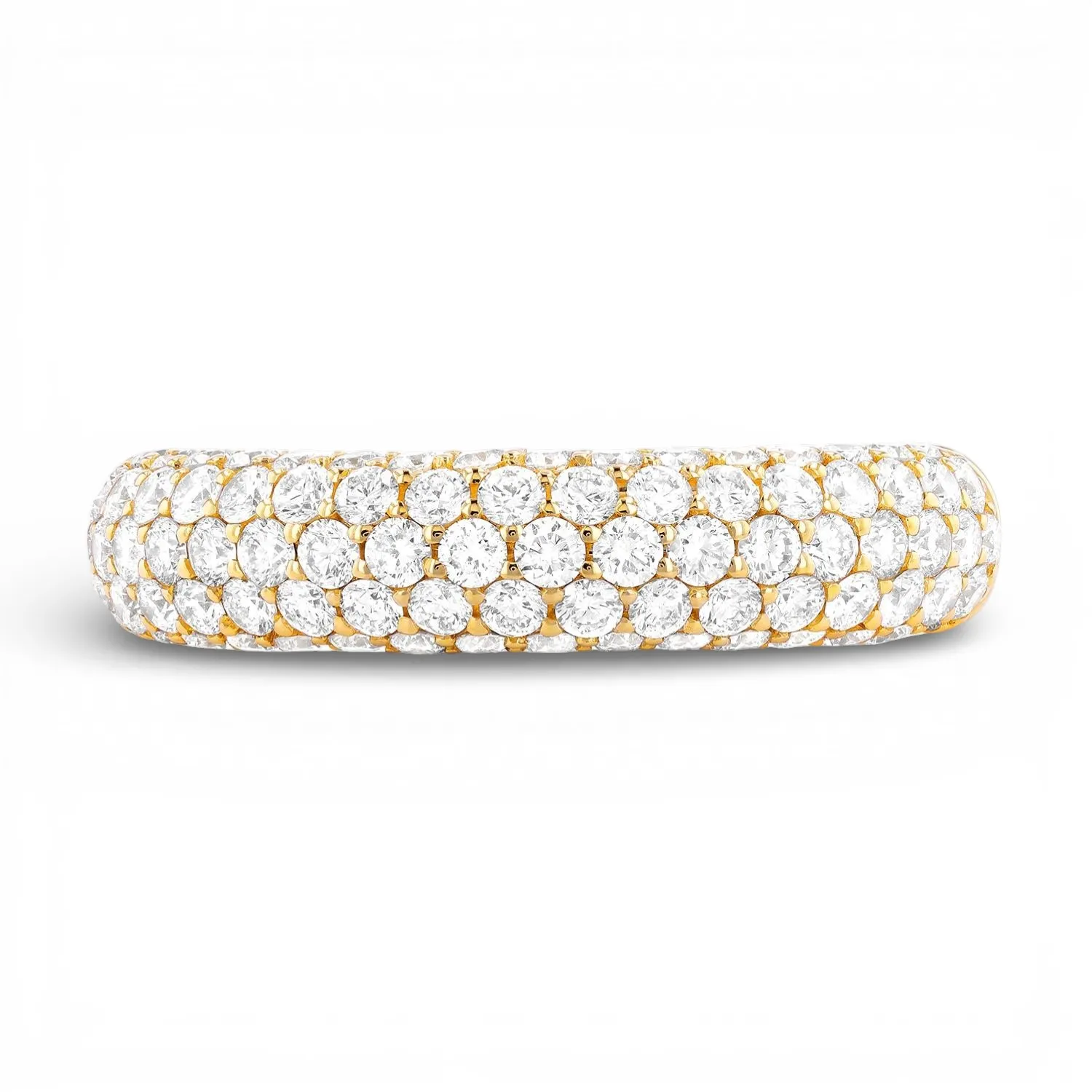 1.43 ctw diamond 18K yellow gold band ring