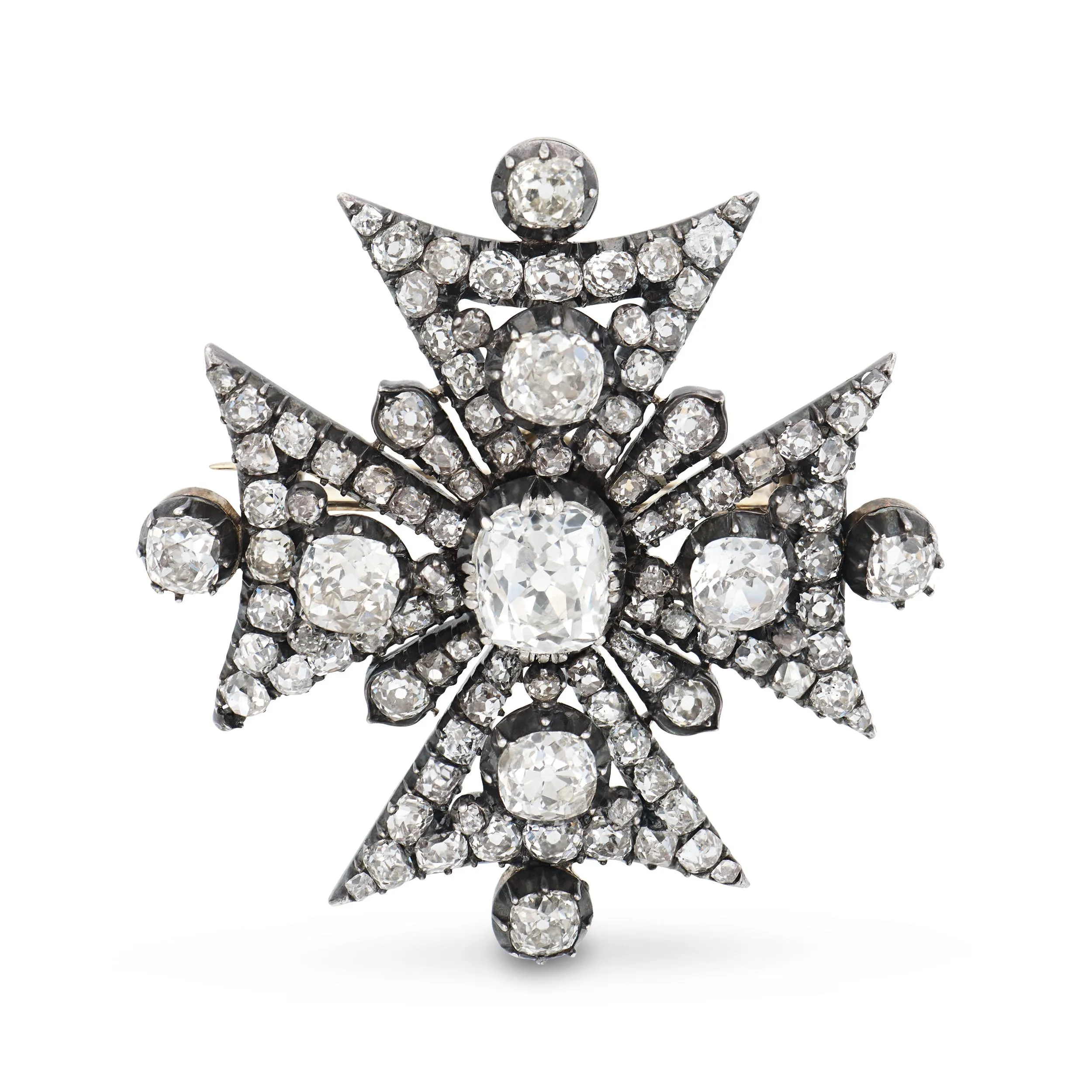 Georgian 16-carat old mine cut diamond ring