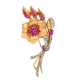 Ruby brooch