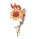 Ruby brooch